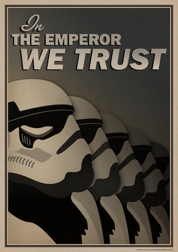 Star Wars Empire Propaganda Stormtroopers In The Emperor We - Etsy Schweiz